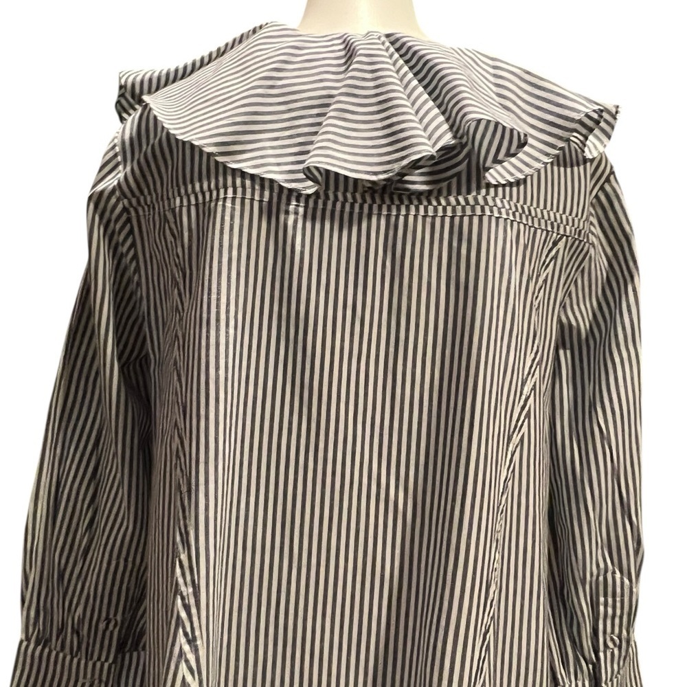 French Connection Black and White Striped Dress - Picture 7 of 11